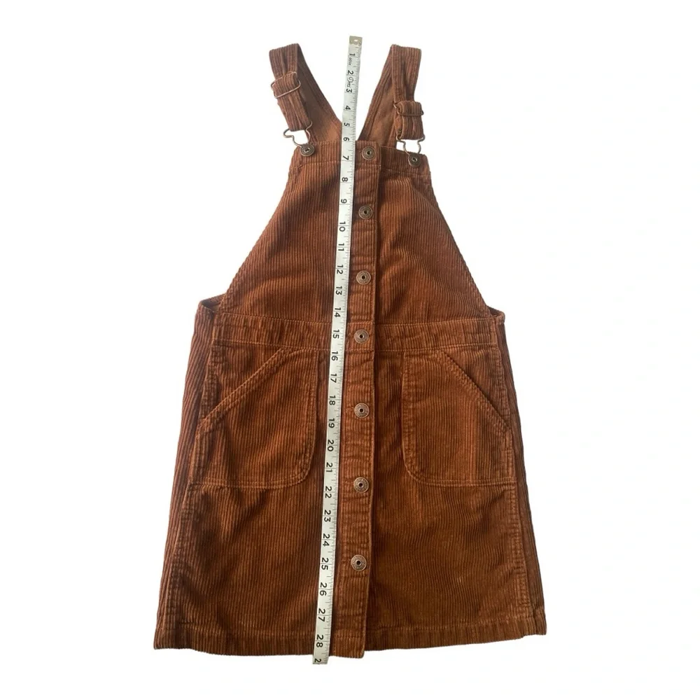 OshKosh B’gosh Rust Brown Corduroy Overalls Girl’s‎ Dress Size 10